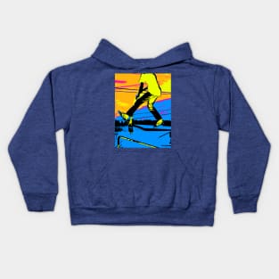 Air Walking - Scooter Stunt Kids Hoodie